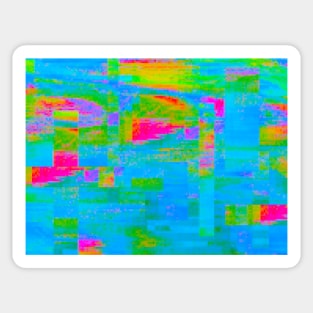 Glitch Infrared Pixel Cyberpunk Vaporwave Art Pattern Sticker